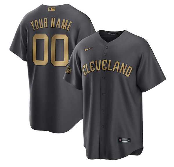 Customized Men's Cleveland Indians Active Player Charcoal 2022 All-Star Cool Base Stitched Jersey,We sell and wholesale Customized Men's Cleveland Indians Active Player Charcoal 2022 All-Star Cool Base Stitched Jersey on line form chian!